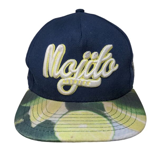 Cayler & Sons Snapback Hat Embroidered Mojito Madness Logo Blue 100% Cotton - Picture 1 of 9